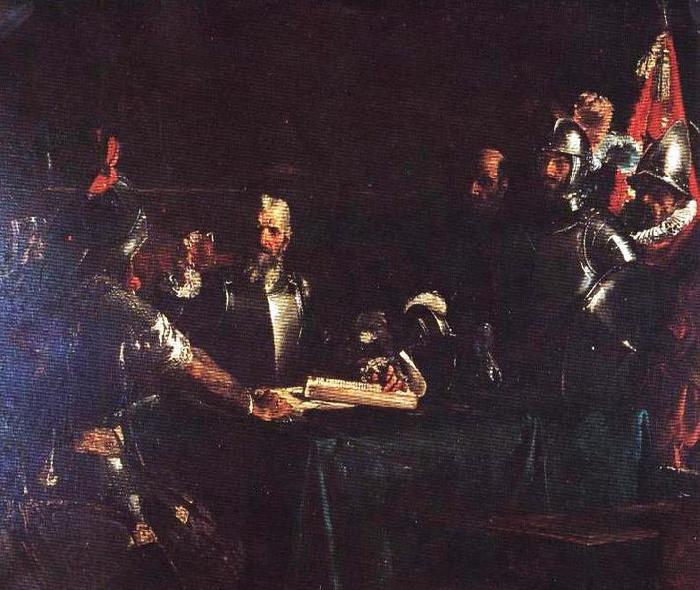Juan Luna The Blood Compact oil painting picture